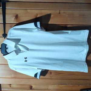 NWOT, Under Armor, Men's, Heatgear, Short Sleeve Shirt, White, Size XS